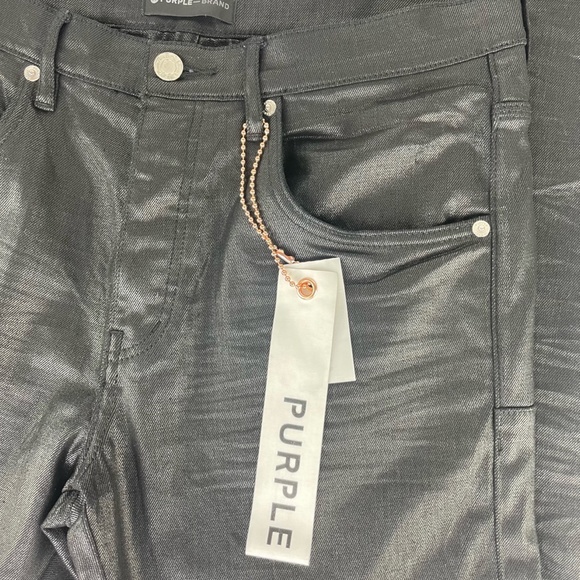 Purple Brand Tar Coated Cargo Pants NWT Sz 34 - Picture 5 of 11